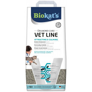 Biokat's Diamond Care Vet Line Attracting & Calming kattenbakvulling 2 x 10 liter