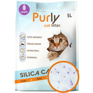 Purly silica kattenbakvulling Lavender 3 x 5 liter (6,6kg)