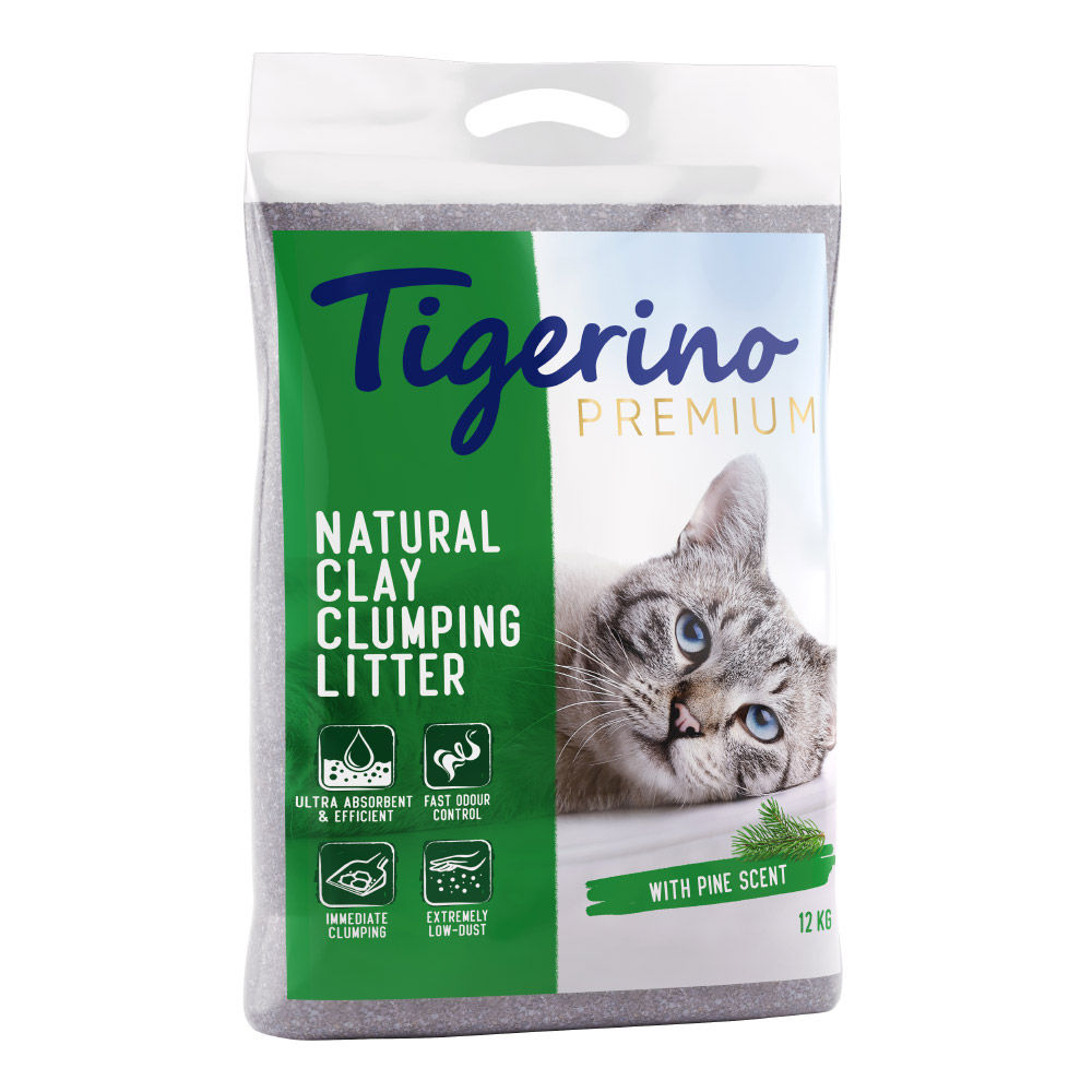 Tigerino Premium Kattenbakvulling Dennengeur - 2 x 12 liter