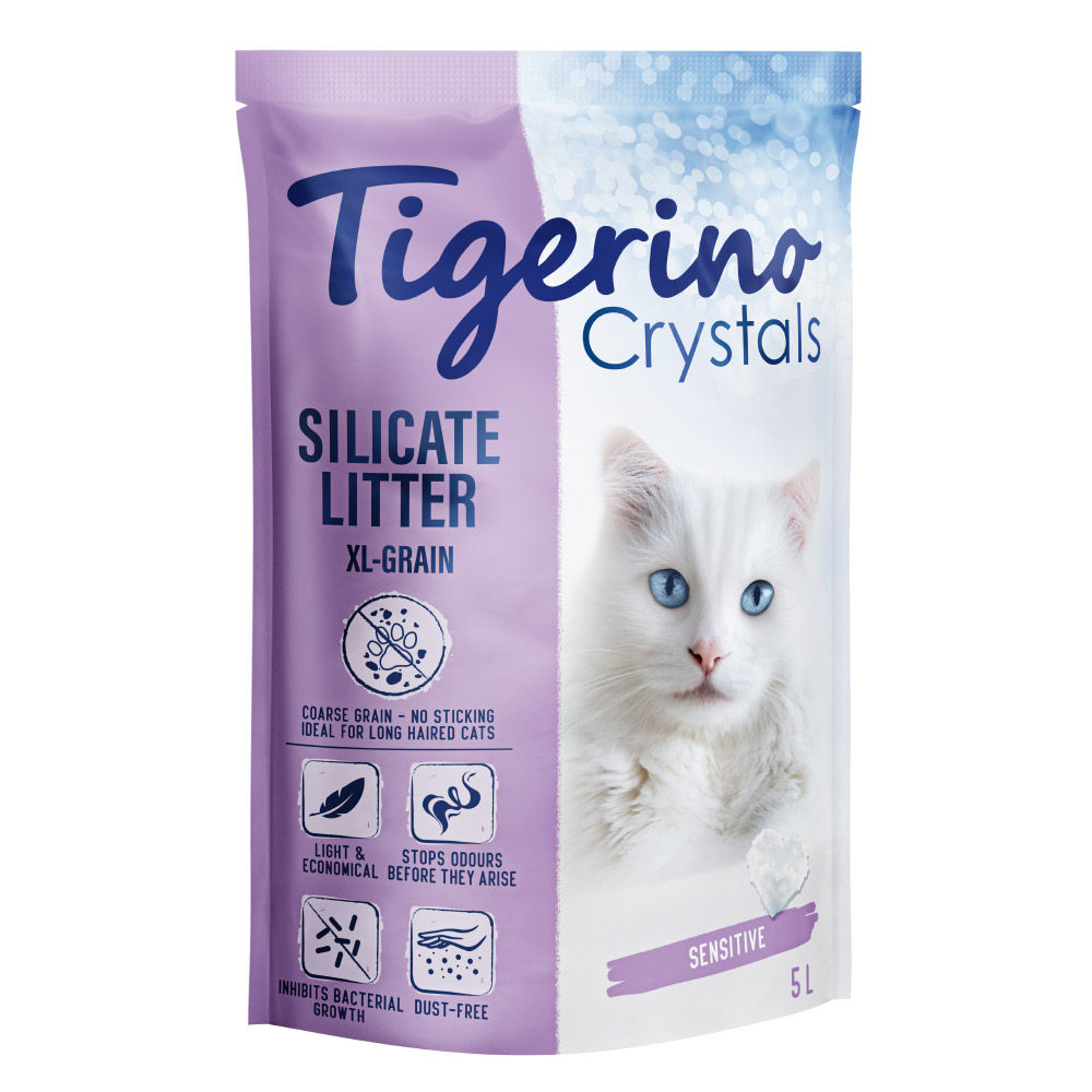 6x 5L Tigerino Crystals Sensitive XL Kattenbakvulling