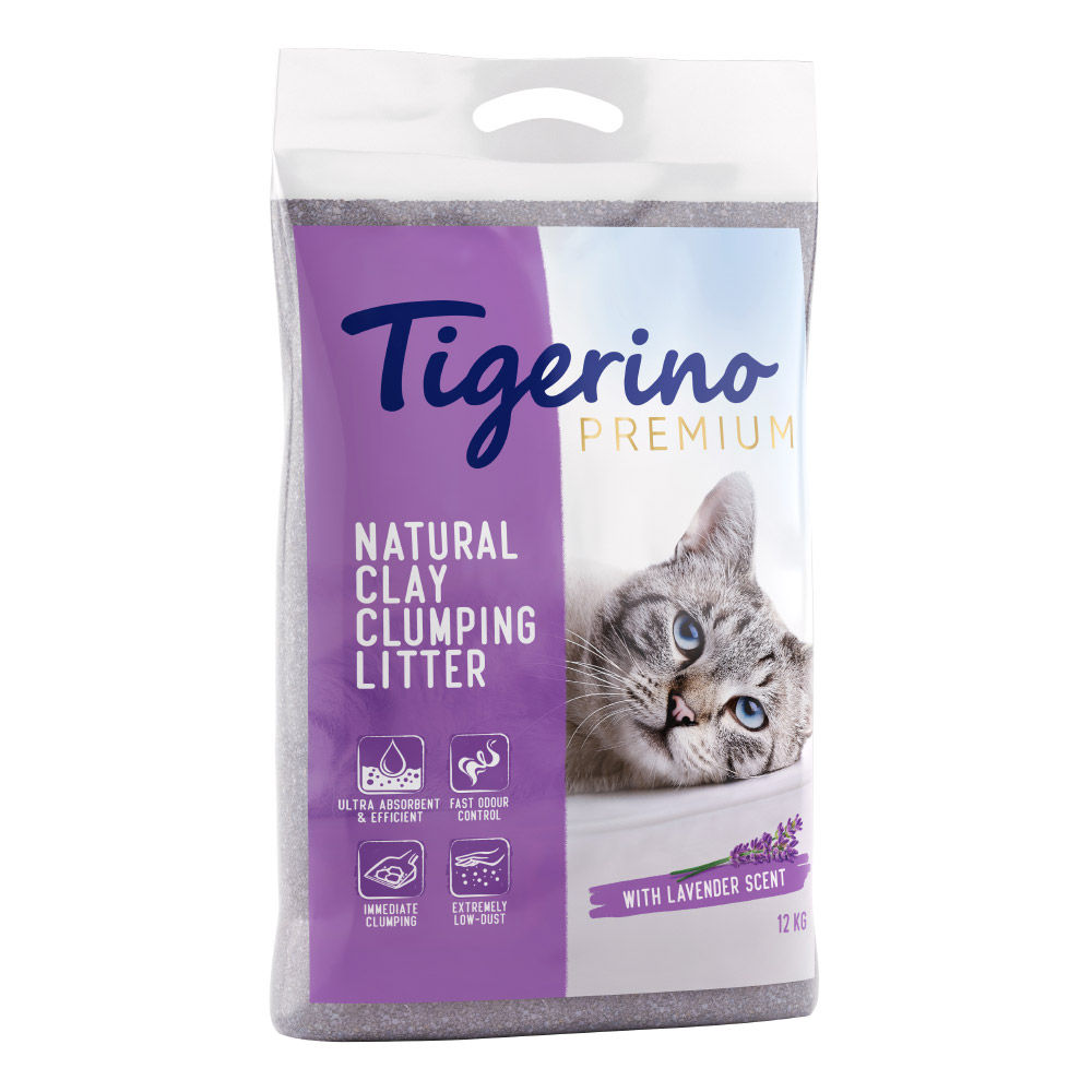 Tigerino Lavendelgeur Premium Kattenbakvulling - 2 x 12 liter