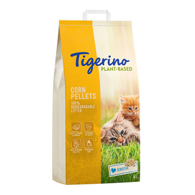 14 Liter Tigerino Maïs kattenbakvulling