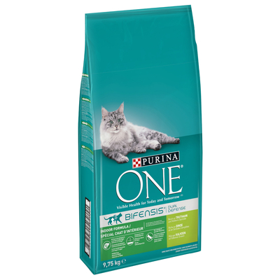 8 kg + 1.75 kg gratis! Purina ONE 9.75 kg  - Indoor Formula (9.75 kg) - kattenbrokken