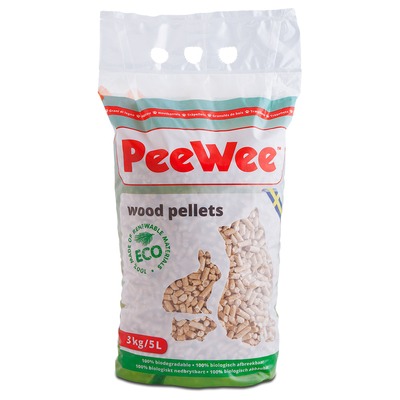PeeWee Houtkorrels Kattenbakvulling Biologisch Afbreekbaar - 5 liter