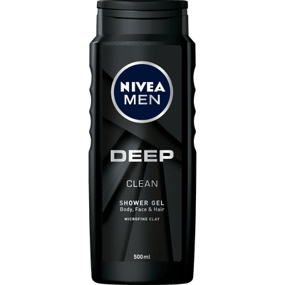 NIVEA MEN Deep Clean Douchegel - 3-in-1 Shower Gel - 500 ml