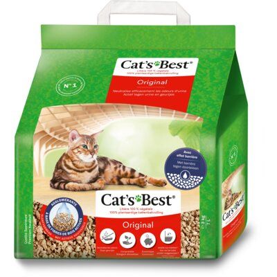 Cat's Best Original plantaardige kattenbakvulling Kattenbakvulling 7 l