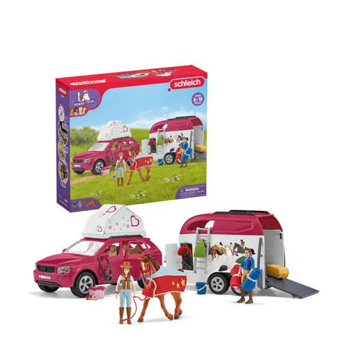 Schleich Horse Club Avontuur met auto en paardentrailer