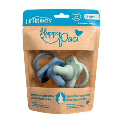 Dr. Brown's HappyPacci Fopspeen Blauw & Groen