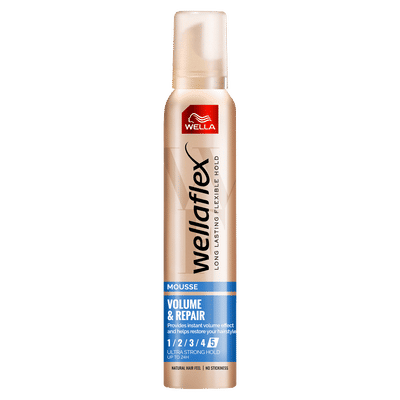 Wella WellaFlex Volume & Repair Ultra Strong Hold Haarmousse 200 ML