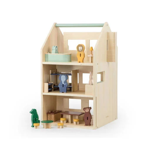 Trixie speelhuisje/poppenhuis met accessoires