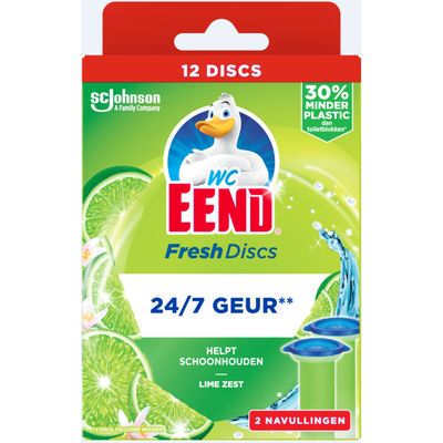 WC Eend Fresh Discs Navul Duo Lime - 12 discs