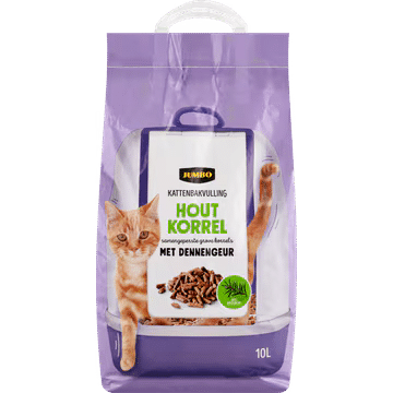 Jumbo Kattenbakvulling Houtkorrel met Dennengeur 10L