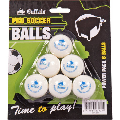 Buffalo Pro Set tafelvoetbalballetjes (wit)