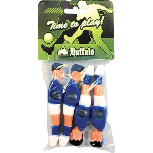 Buffalo Tafelvoetbalpoppen 13 mm 4 stuks (blauw/wit)