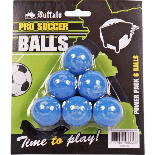 Buffalo Pro Tafelvoetbalballetjes set van 6 (blauw)