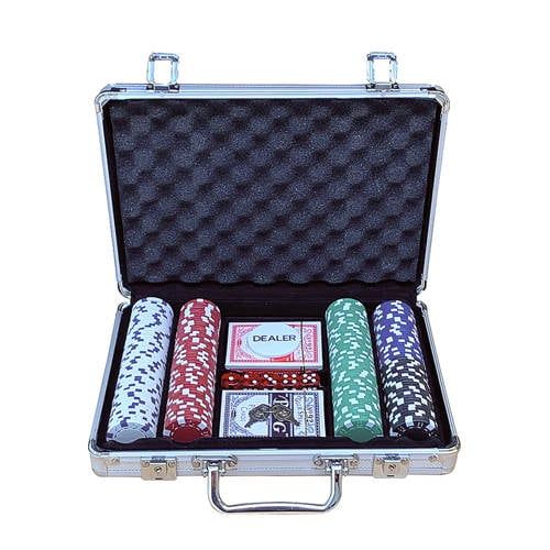 Buffalo Pokerset koffer aluminium 200 chips Pokerset in aluminium koffer (200 chips)