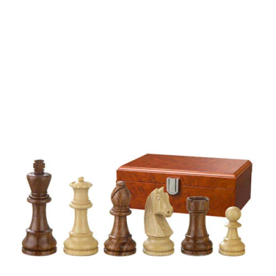 Philos schaakstukken Artus 76 mm dubbel verzwaard Dubbel verzwaarde schaakstukken Artus (76 mm)