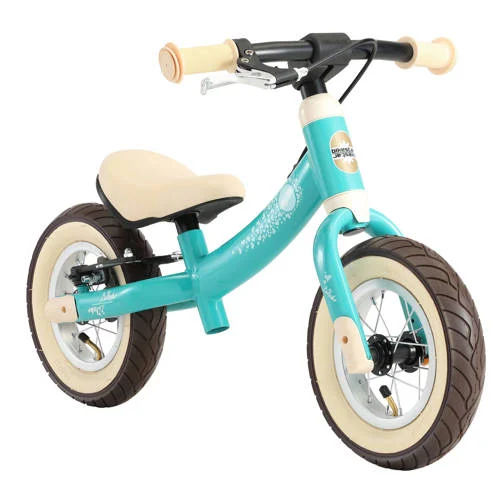 BikeStar Sport, 2 in 1 meegroei loopfiets, 10 inch, turquoise/vogels