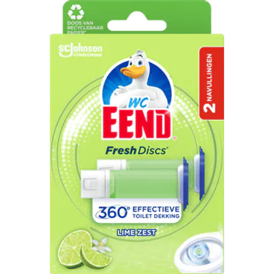 WC Eend Fresh Discs Lime Zest - 2 x 6 discs