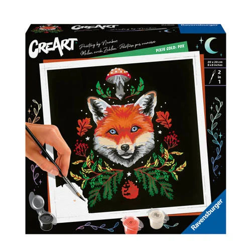 Ravensburger Pixie Cold Edition Fox - Schilderen op nummer voor volwassenen