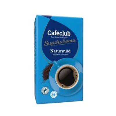 Cafeclub Caféclub Naturmild gemalen 500 gram Filterkoffie
