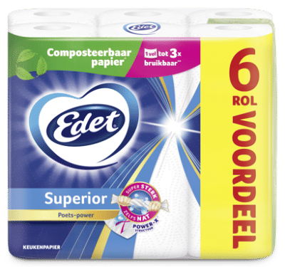 Edet keukenpapier compost - 6 rollen