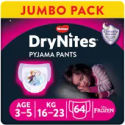 Huggies DryNites Pyjama Pants meisjes 3-5 jaar - 64 stuks