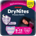 Huggies DryNites Pyjama Pants meisjes 8-15 jaar - 52 stuks