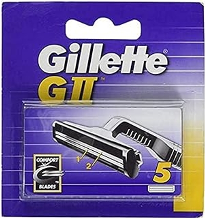Gillette GII scheermesjes - 5 stuks