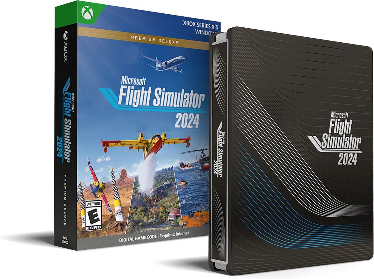 Microsoft Flight Simulator 2024 Premium Deluxe Steelbook Edition Xbox Series X