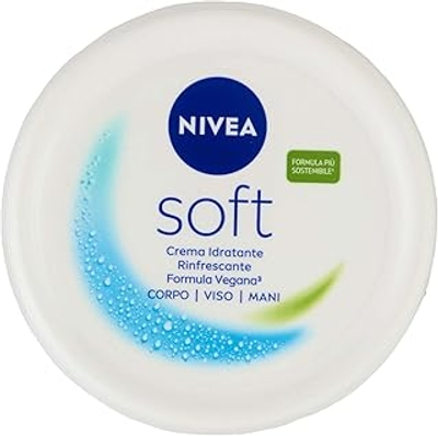 NIVEA Soft multifunctionele crème, 1 x 300 ml, hydraterende en verfrissende crème, voor gezicht, lichaam en handen, snel intrekkend, verrijkt met vitamine E en jojoba-olie