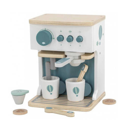 Label Label Wood Espresso machine met accessoires mint