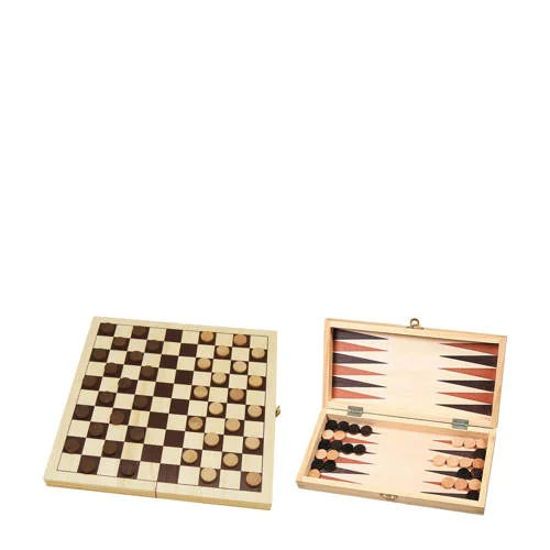 HOT Dam- en Backgammonset 29 x 14,5 x 4,5 cm Dam- en backgammonset (29x14,5x4,5 cm)