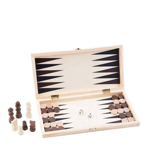 Buffalo Schaak/ Backgammon set Schaak-/ backgammon set