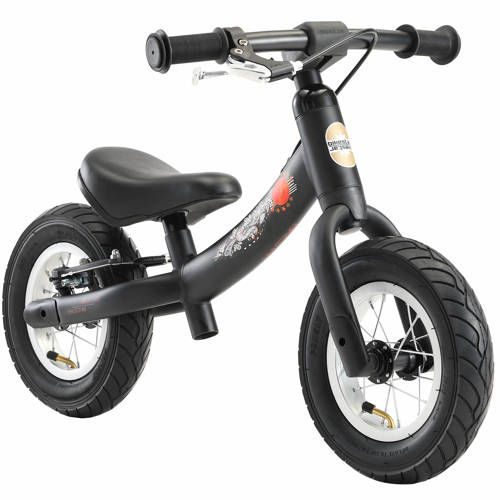 BikeStar Sport, 2 in 1 meegroei loopfiets, 10 inch, zwart