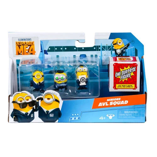 Moose Toys Despicable Me 4 - Collectable 4-pack Bus