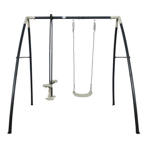 Axi Metal Swing Set with One and Two Person Swings