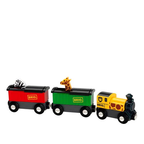 Brio houten Trein met safari dieren