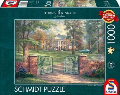 Schmidt Spiele puzzel Graceland 50th Anniversary, puzzel voor volwassenen, Thomas Kinkade, 1000 stukjes, 58783
