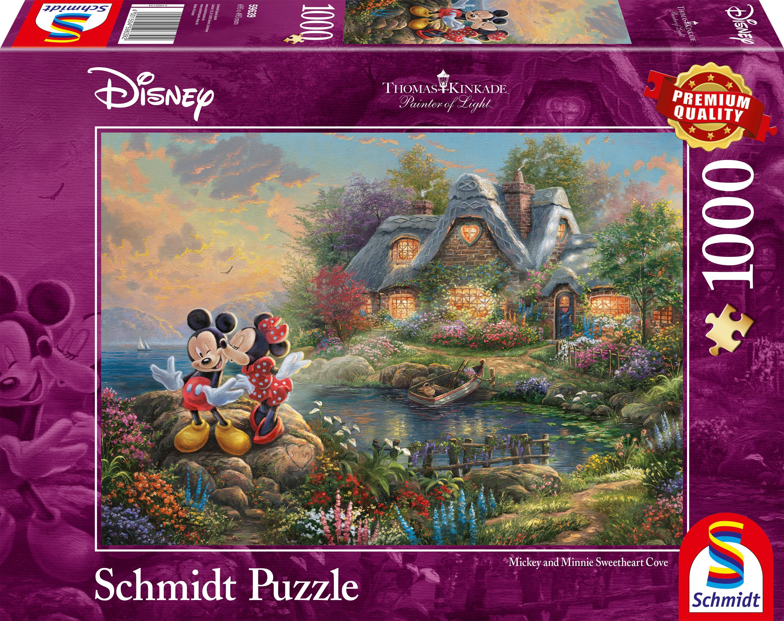 Schmidt Disney: Mickey and Minnie Sweetheart Cove - Puzzel (1000)