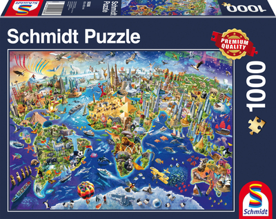 Ontdek onze wereld, 1000 stukjes Puzzel