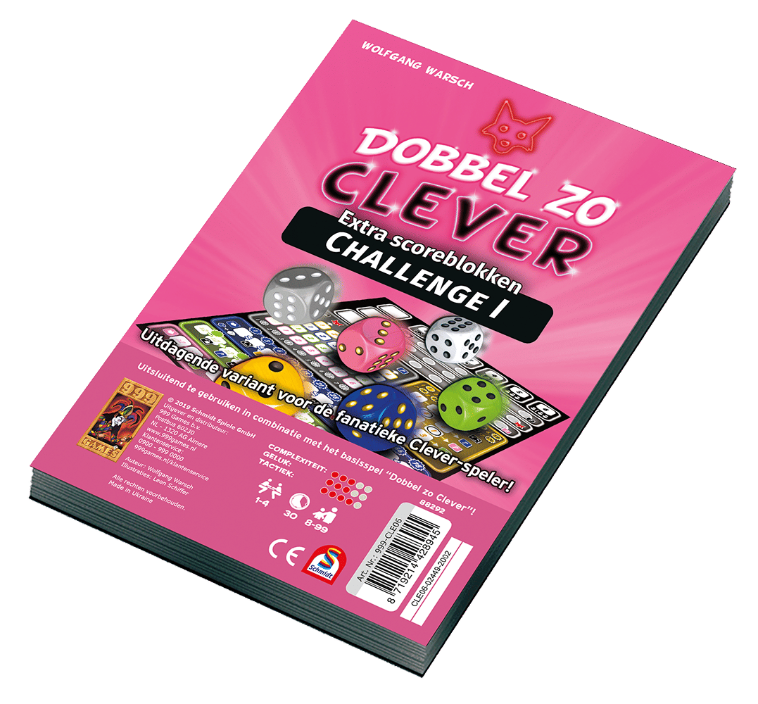 999 Games Dobbel zo Clever: Challenge I