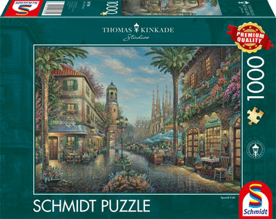 Schmidt puzzel - Thomas Kinkade studio - Spaans Café - 1000 stukjes