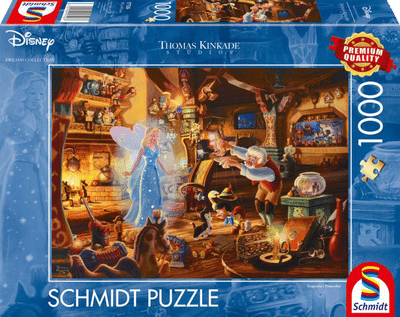 Schmidt Spiele Puzzel Disney Dreams Collection Geppettos Pinocchio, Thomas Kinkade, legpuzzel voor volwassenen, 1000 stukjes, 57526