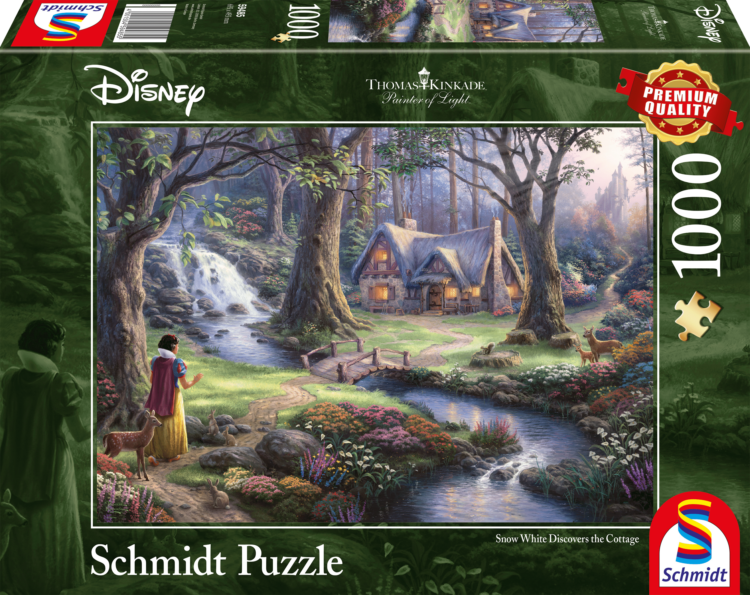 Schmidt Disney: Snow White Discovers the Cottage - Puzzel (1000)