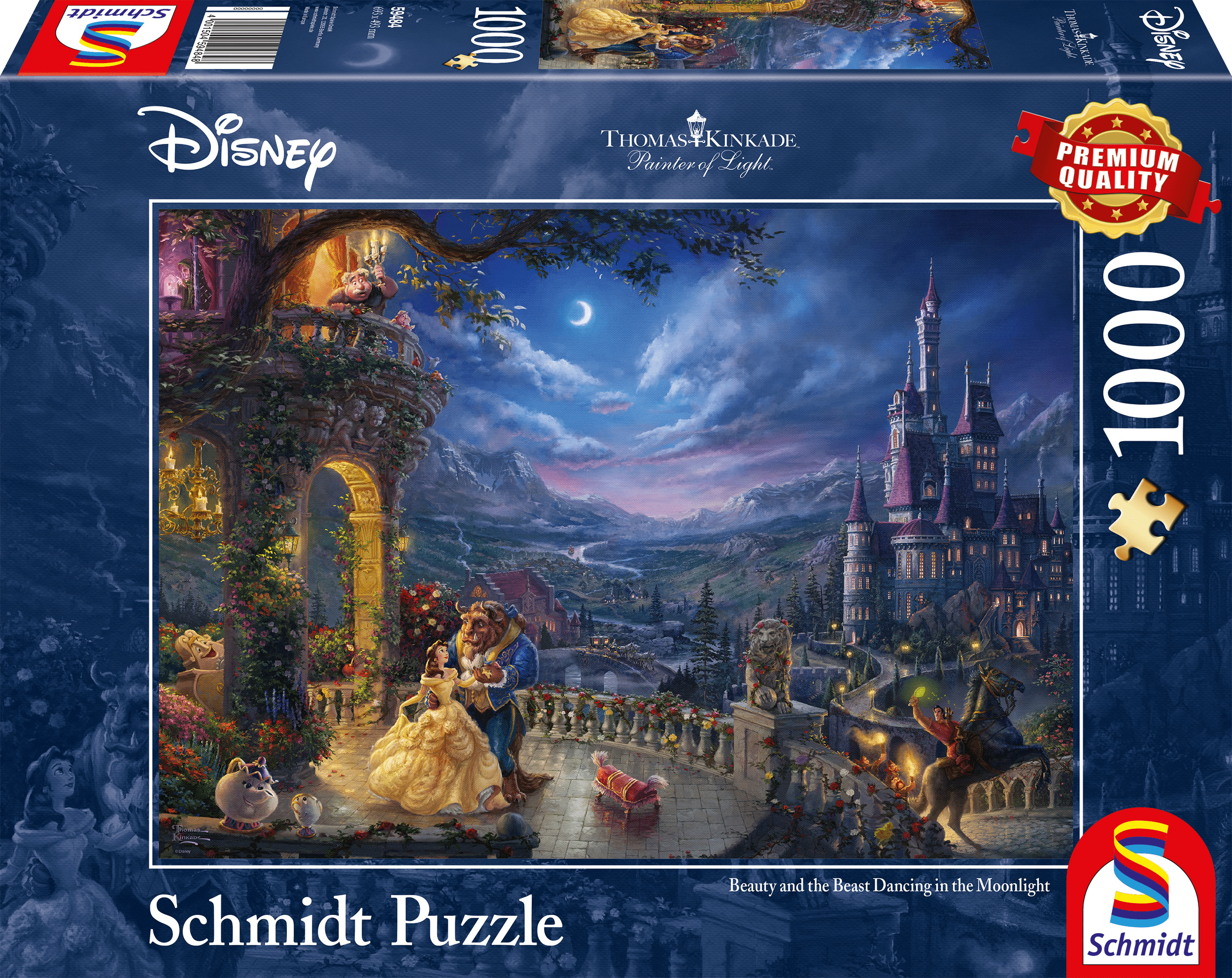 Schmidt Disney: Beauty and the Beast Dancing in the Moonlight - Puzzel (1000)