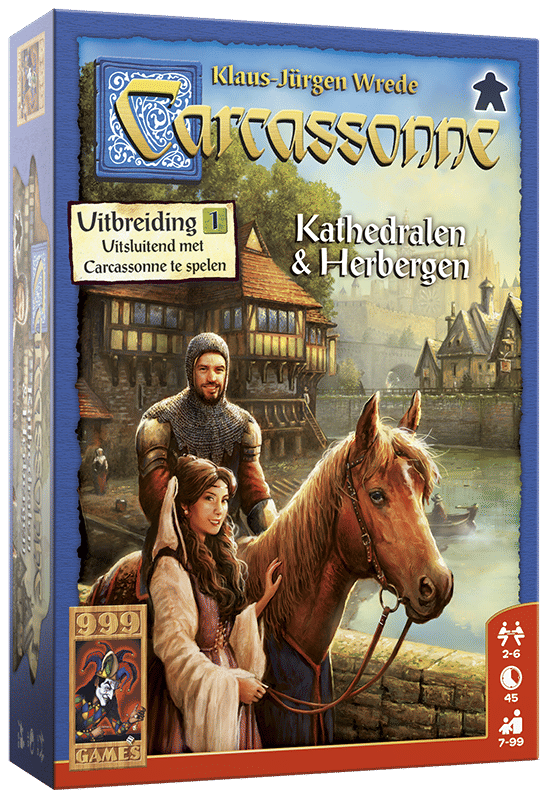 999 Games Carcassonne: Kathedralen & Herbergen (Uitbreiding 1)