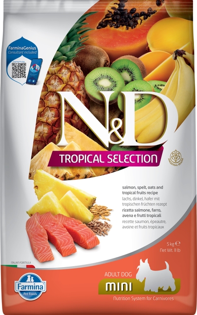 N&D Tropical hondenvoeding Zalm small breed 5 kg hondenbrokken