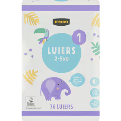 Jumbo  luiers maat 1 - 36 stuks