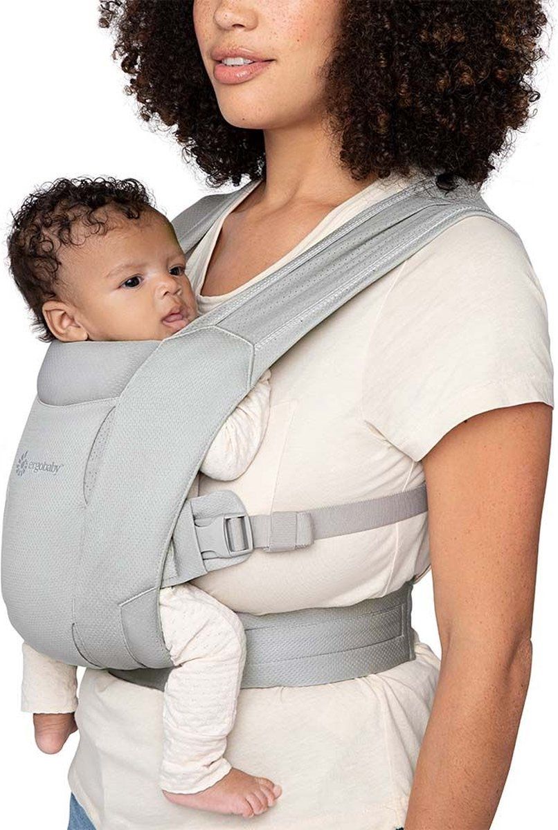 Ergobaby Embrace Soft Air Mesh Draagzak - Soft Grey